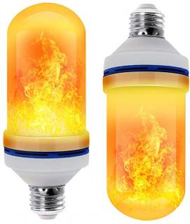 LED žárovka - imitace plamenů ohně