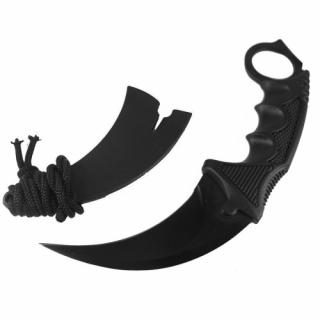 Nůž karambit s pouzdrem - černý