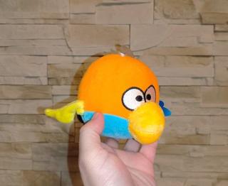 Plyšová hračka Angry Birds Space - oranžový/modrý