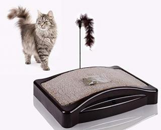 Škrabadlo s kartáčem pro kočky - Tapsi Maxx Cats