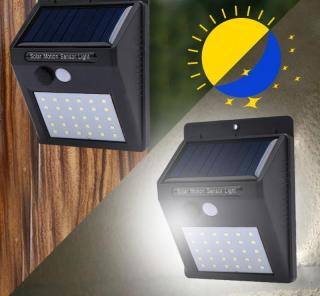 Solární 30 LED svítilna s detekci pohybu