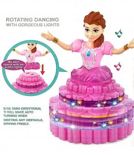 Svítící a tančící panenka - růžová