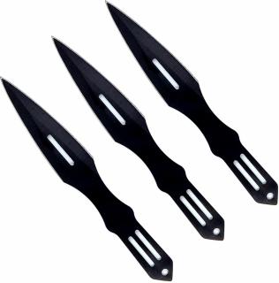Vrhací nože 3ks - černé
