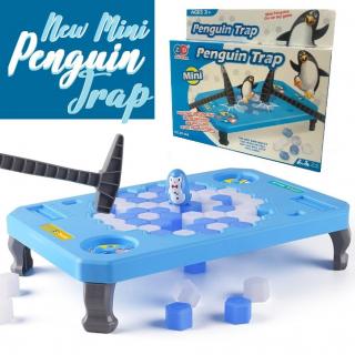 Zábavná společenská hra Tučňák na ledě - Penguin Trap Mini podélný