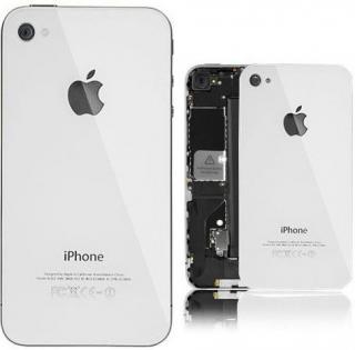 Zadní skleněný kryt Apple iPhone 4S - bílý VÝPRODEJ