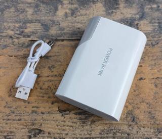 Záložní baterie Power Bank 12000mAh - bílá/šedá