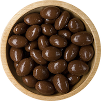 Mandle v mléčné čokoládě 100g ZIP (Jádra sladkých mandlí obalovaná v mléčné čokoládě)