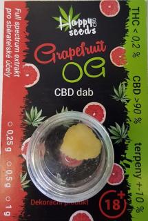 CBD dab - Grapefruit OG (CBD>90%) od Happy seeds Váha: 1 g