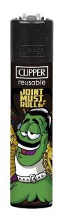 Clipper zapalovač Hemp Rock motiv: Joint must Roll on