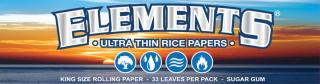 Elements cigaretové papírky rýžový papír KS slim