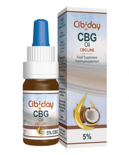 Konopný 5% CBG olej Cibiday 0,2 % THC 10 ml