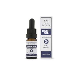 Konopný ochucený 3% CBD olej máta - čokoláda balení 10 ml