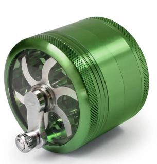 Kovová drtička s mlýnkem ø 55 mm Barva: Zelená