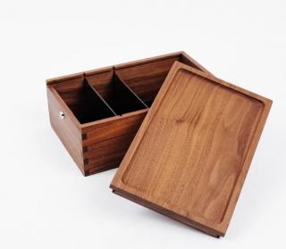 Lock Stash Box Black Walnut