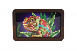 Prémiový skleněný podklad Chameleon v dřevěném rámečku