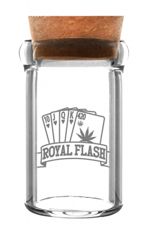 Skleněná schovka Royal Flash