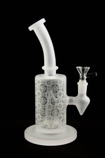 Skleněný bong Sandblasted