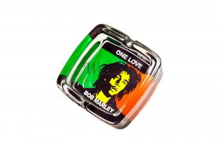 Skleněný popelník - Bob Marley Varianty: One Love