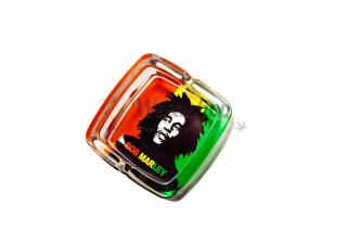 Skleněný popelník - Bob Marley Varianty: Rasta Bob