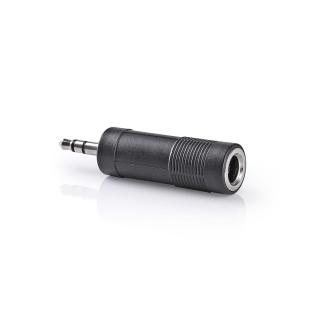 Adaptér jack 3.5mm stereo zástrčka - jack 6.35mm stereo zásuvka (CAGB22935BK)