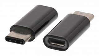 Adaptér USB 2.0 zásuvka USB micro B - zástrčka USB-C, VLCP60910B