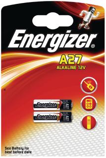 Alkalická baterie Energizer 27A 12 V, 2ks, EN-639333