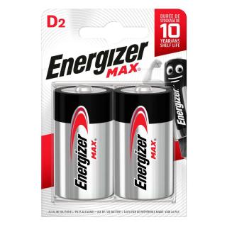 Alkalická baterie Energizer Max D/LR20 1.5V, 2ks (EN-MAXD2)