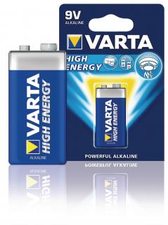 Alkalická baterie Varta High Energy Max 9 V, 1ks, VARTA-4922/1