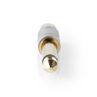 Audio Adapter | 6.35 mm Male to RCA Female | Metal | Silver