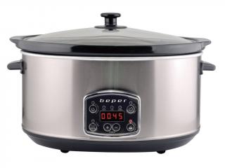 BEPER BC510 hrnec pro pomalé vaření 4,5l, nerez, digi 280W