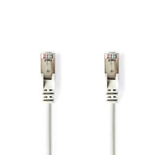 Cat 5e kabel | SF / UTP | RJ45 (8P8C) Zástrčka | RJ45 (8P8C) Zástrčka | 1.00 m | Kulatý | PVC | Bílá | Blistr