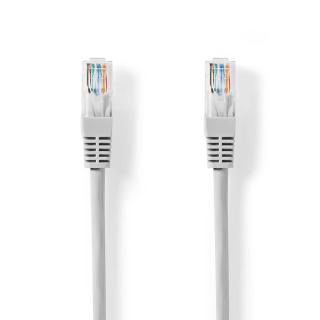 Cat 5e kabel | U/UTP | RJ45 Zástrčka | RJ45 Zástrčka | 2.00 m | Kulatý | PVC | Šedá | Label