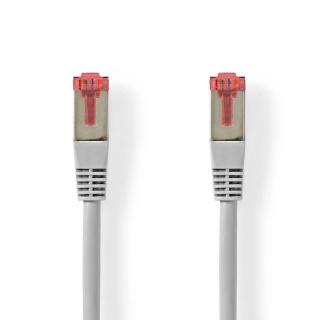 Cat 6 kabel | RJ45 Zástrčka | RJ45 Zástrčka | SF / UTP | 0.50 m | Kulatý | PVC | Šedá | Label