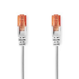 Cat 6 kabel | RJ45 Zástrčka | RJ45 Zástrčka | U/UTP | 10.0 m | Kulatý | PVC | Šedá | Label