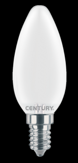 Century LED žárovka vláknová svíčka E14 4W 470lm 3000K (INSM1-041430)