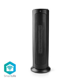 Chytrý Nedis SmartLife WiFi chytrý teplovzdušný sloupový ventilátor, 1200/2000W, termostat, černá (WIFIFNH10CBK)