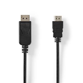 DisplayPort – HDMI™ Kabel | DisplayPort Zástrčka | HDMI™ Konektor | 2,0 m | Černý