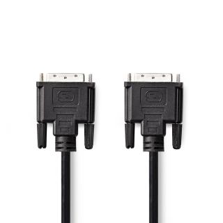 DVI Kabel | DVI-D 24+1kolíková Zástrčka | DVI-D 24+1kolíková Zástrčka | 10 m | Černý