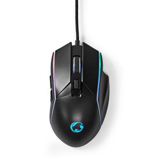 Gaming Mouse | Kabelové | DPI: 800 / 1200 / 2400 / 3200 / 4800 / 7200 dpi | Nastavitelné DPI | Počet tlačítek: 6 | Programovatelná tlačítka | Pro…