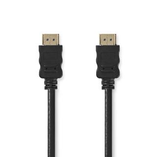 High Speed HDMI™ kabel s Ethernetem | Konektor HDMI ™ | Konektor HDMI ™ | 4K@30Hz | ARC | 10.2 Gbps | 2.00 m | Kulatý | PVC | Černá | Label