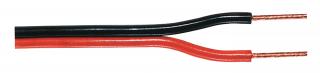 Kabel Reproduktoru na Cívce 2x 0.35 mm² 100 m Černá/Červená