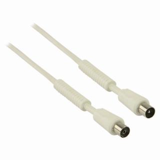 Koaxiální Kabel 100 dB | IEC (Koaxiální) Zástrčka - IEC (Koaxiální) Zásuvka | 2 m | Bílá barva