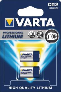 Lithiová baterie Varta CR2 3 V, 2ks, VARTA-CR2-2