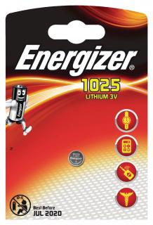 Lithiová knoflíková baterie CR1025 3 V, Energizer EN-E300163500