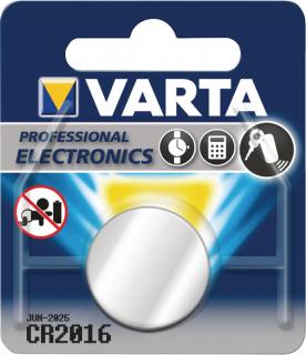 Lithiová knoflíková baterie CR2016 3 V, VARTA-CR2016