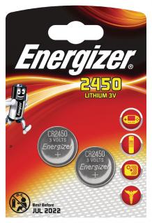 Lithiová knoflíková baterie CR2450 3 V 2 ks, Energizer EN-638179