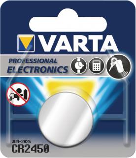 Lithiová knoflíková baterie CR2450 3 V, VARTA-CR2450