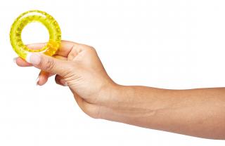 Masážní kroužek žlutý 7 cm Vitility VIT-70610150
