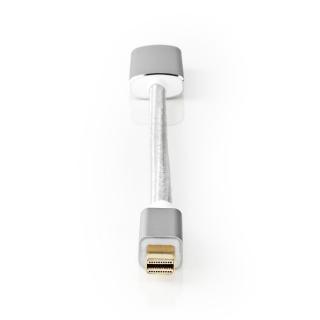Mini DisplayPort kabel | DisplayPort 1.2 | Mini DisplayPort Zástrčka | Výstup HDMI™ | 21.6 Gbps | Pozlacené | 0.20 m | Kulatý | Opletený | Stříbrná |…