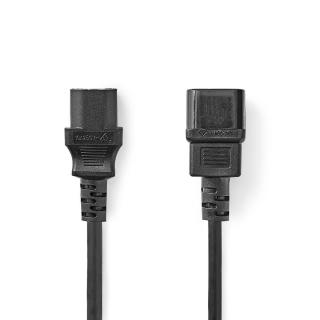 Napájecí Kabel | IEC-320-C13 | IEC-320-C14 | 2,0 m | Černý